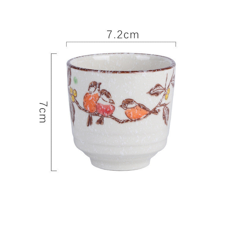 Fashion Japanese Style Underglaze Ceramic Teacup