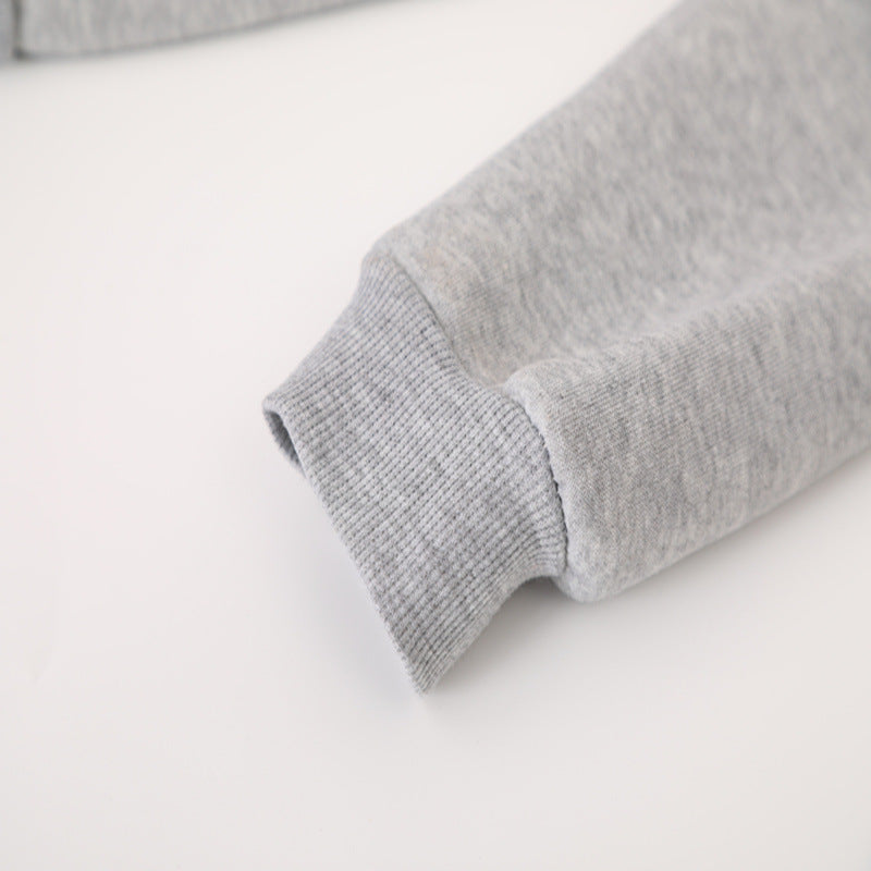 Bear bear food print plus hooded sweatshirt