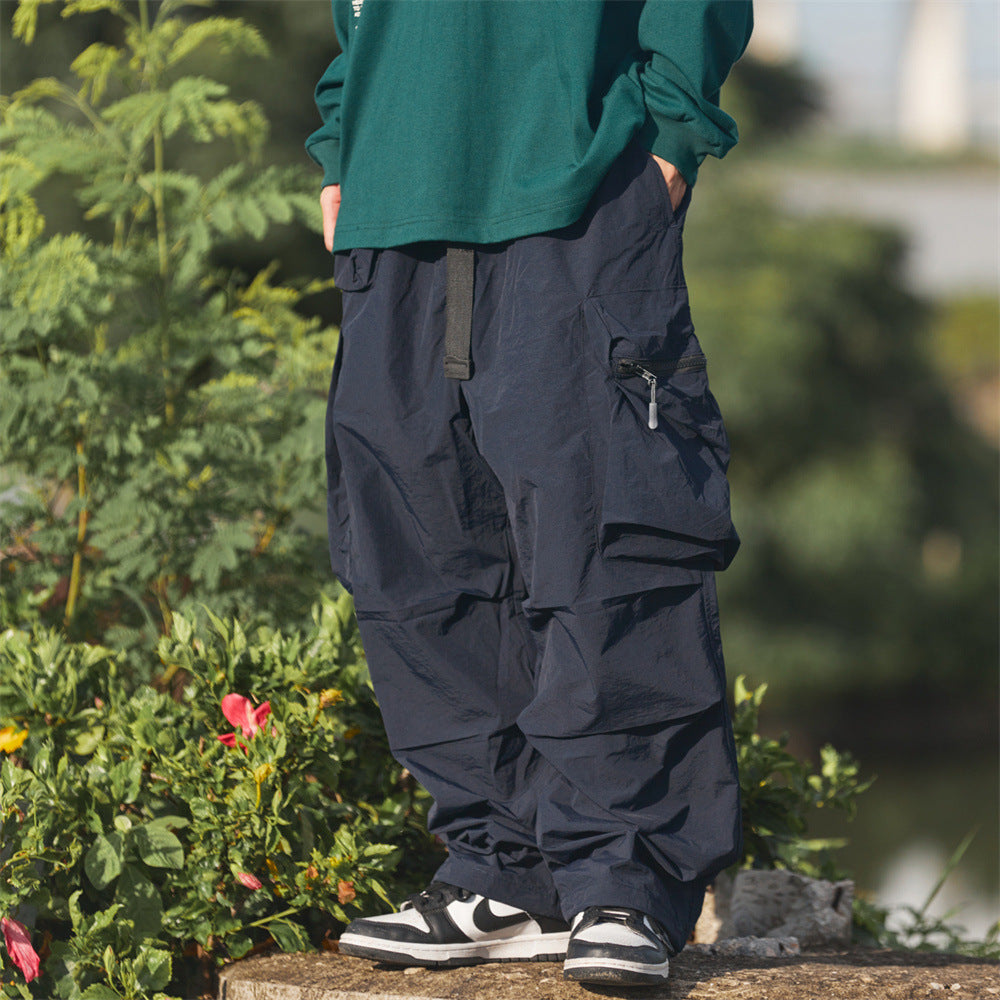 Fashion Japanese Style Workwear Casual Pants Men