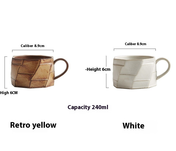 Japanese Style Handmade Vintage Ceramic Coffee Cup