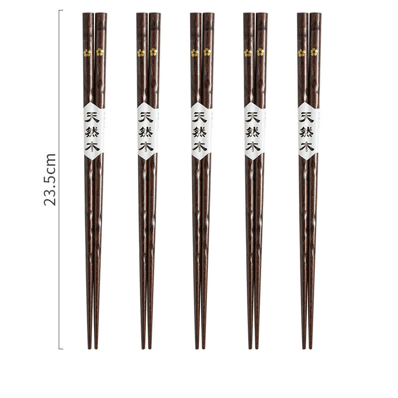 Japanese Style Wooden Pointed Chopsticks Creative Set