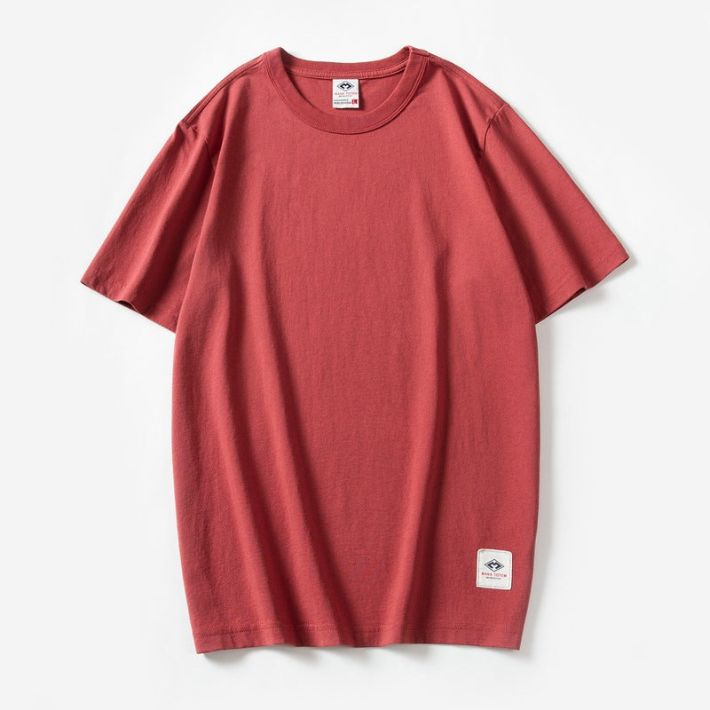 Japanese Style 220g Heavy Cotton Washed T-shirt