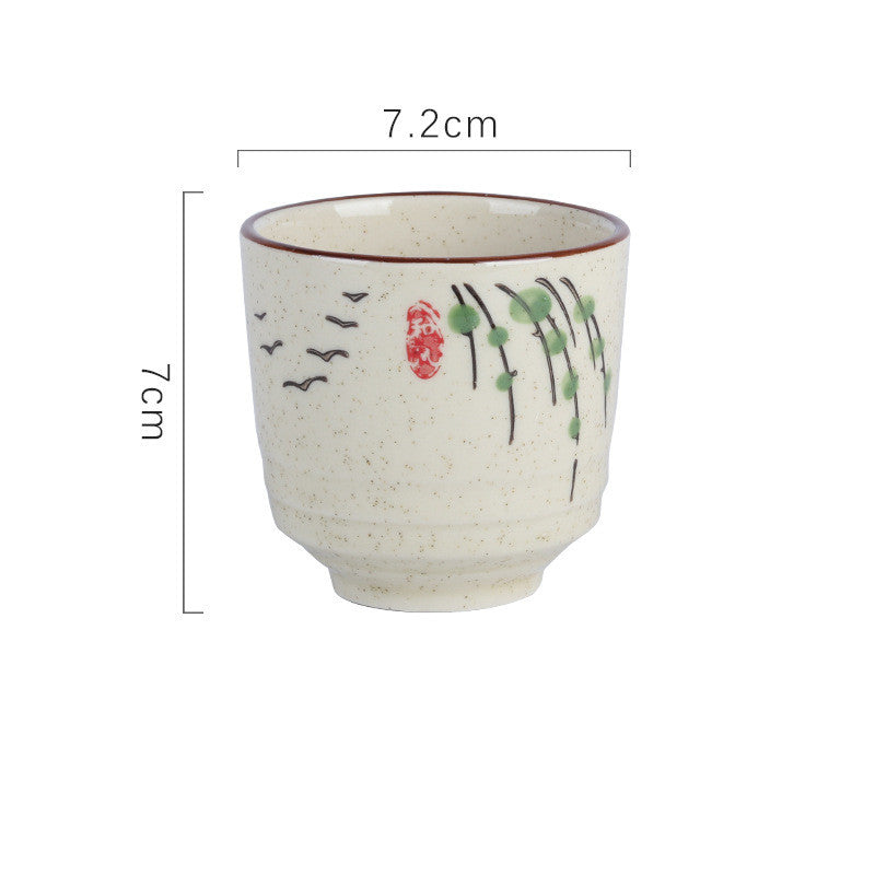 Fashion Japanese Style Underglaze Ceramic Teacup