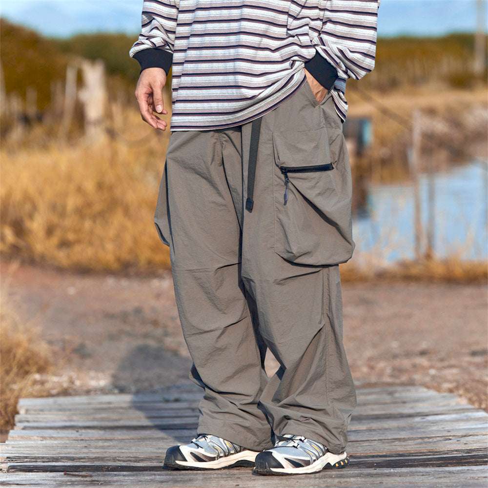 Fashion Japanese Style Workwear Casual Pants Men