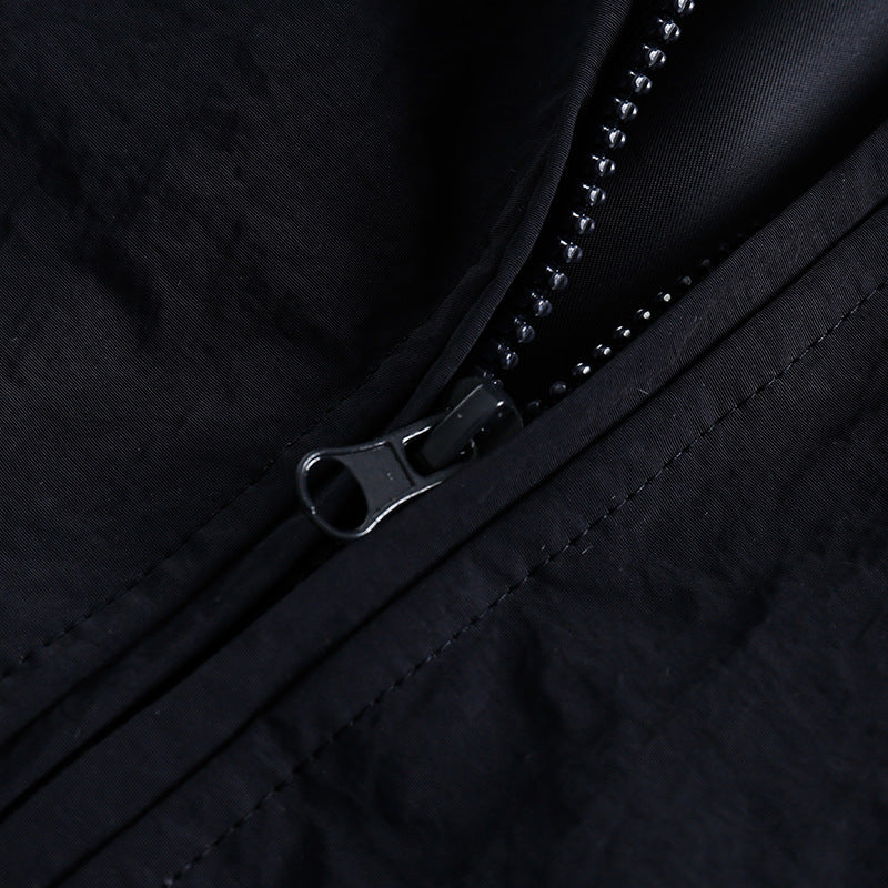 Lässige, bestickte Baumwollwattierte Retro-Jacke im japanischen Stil