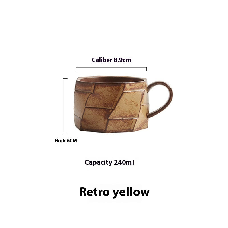 Japanese Style Handmade Vintage Ceramic Coffee Cup