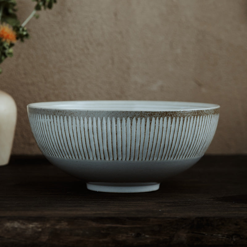 Japanese Style Stilt Bowl Retro Nostalgic Rice Bowl