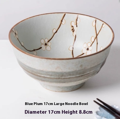 Ceramic Household Lamian Noodles Bowl Antique Tableware Imported From Japan