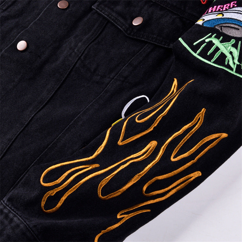 Japanese Embroidered Denim Jacket