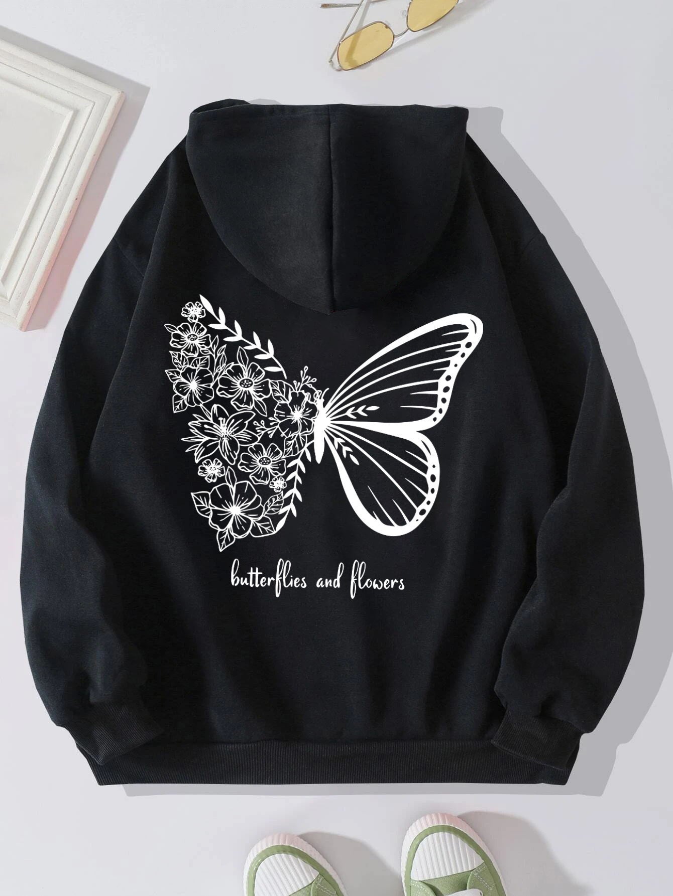 Butterfly Print Sweater - Fashion Personalized Design