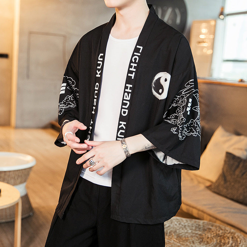Robe Men's Style Summer Japanese Cardigan