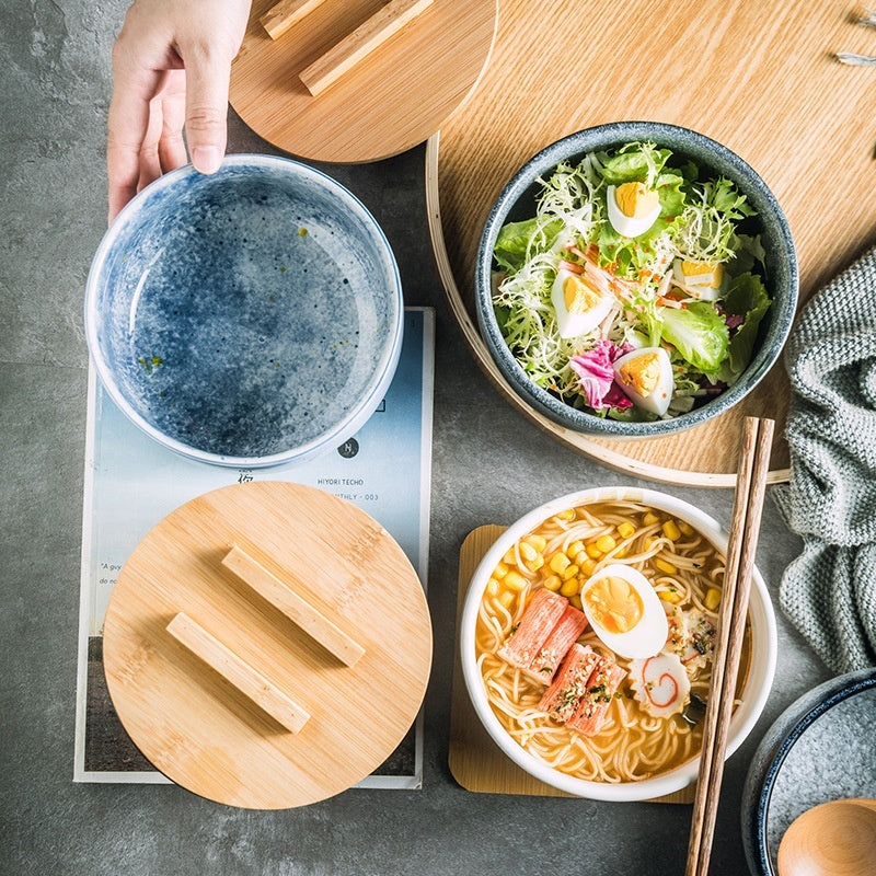 Japanese-style Commercial Retro Straight Noodle Bowl