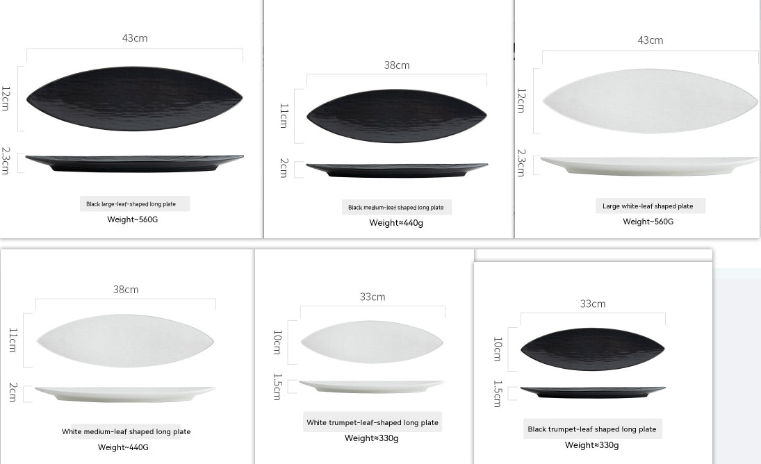 Japanese Style Sushi Plate Ceramic Dessert Plate