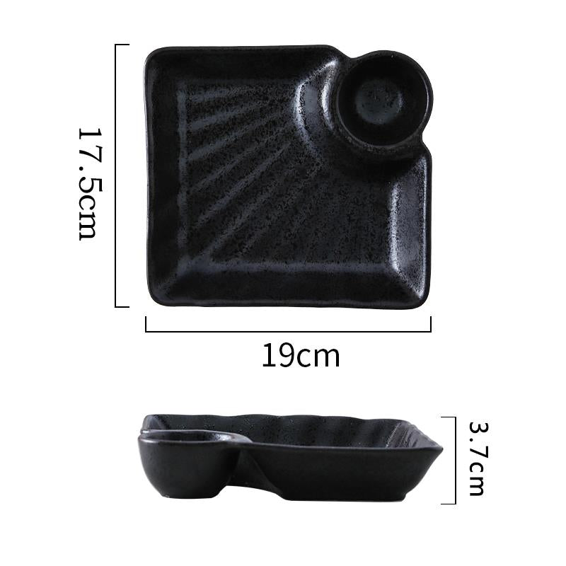 Creative Japanese-style Ceramic Denier Shaped Plate