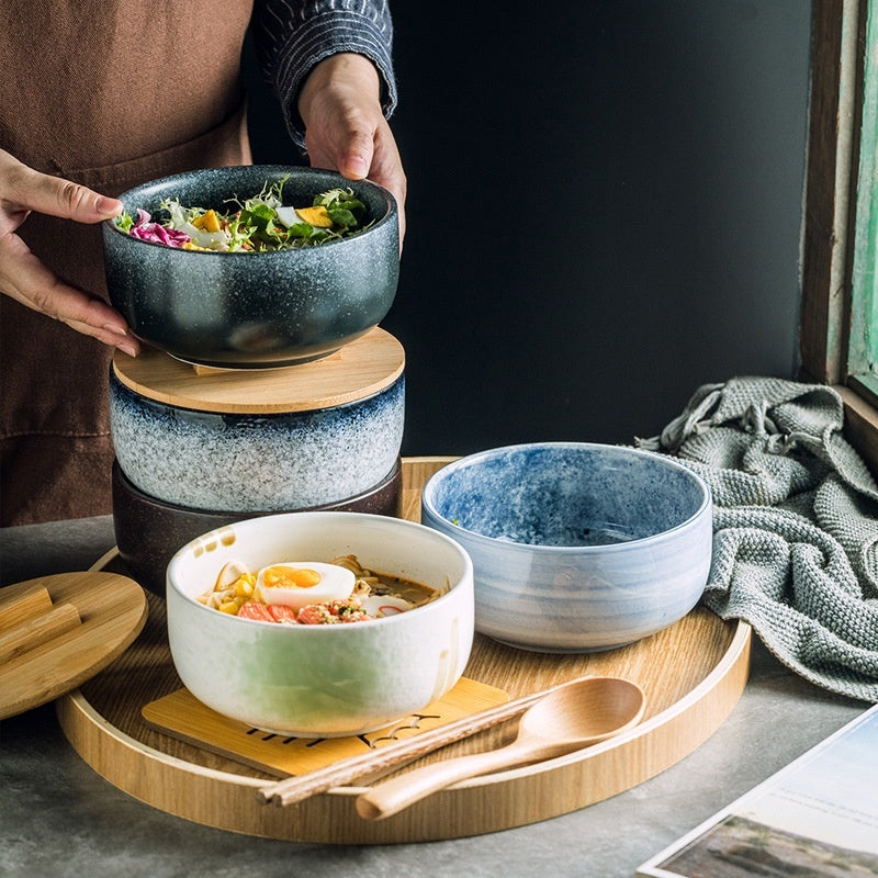 Japanese-style Commercial Retro Straight Noodle Bowl