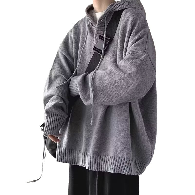 Japanese-style Retro Lazy And Loose Preppy-style Sweatshirt Coat