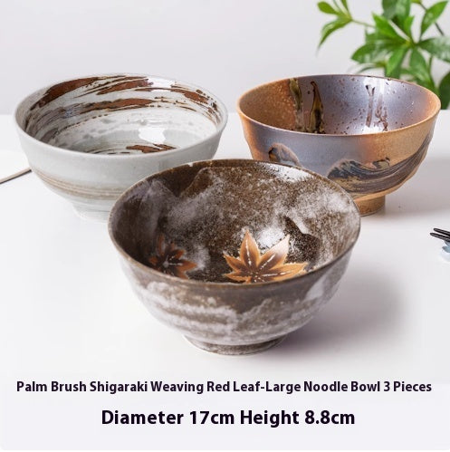 Ceramic Household Lamian Noodles Bowl Antique Tableware Imported From Japan