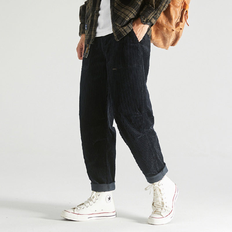 New Japanese-style Retro Men's Loose Casual Pants