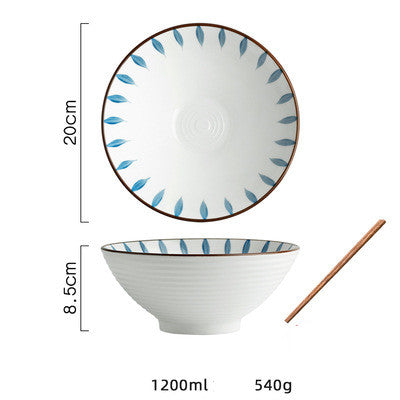 Japanese Style Large Soup Bowl Household Ceramic Tableware