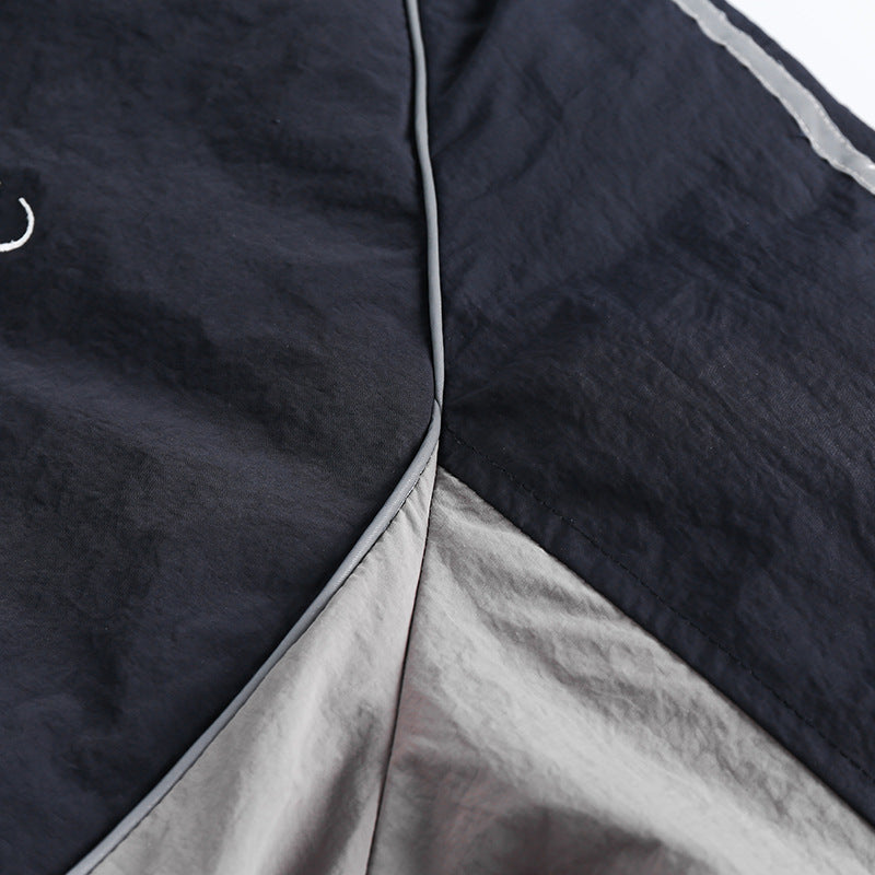 Lässige, bestickte Baumwollwattierte Retro-Jacke im japanischen Stil