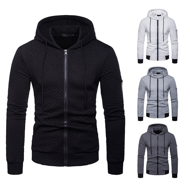 Hooded Sweatshirt Jacket - Premium Men's Hoodie