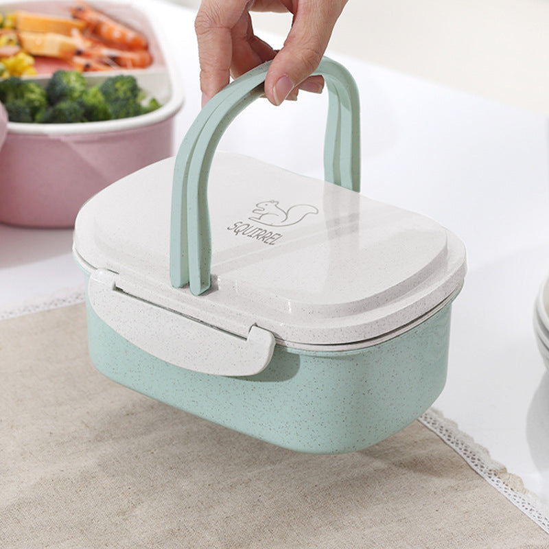 Cute Portable Compartment With Lid Japanese Style Cooler