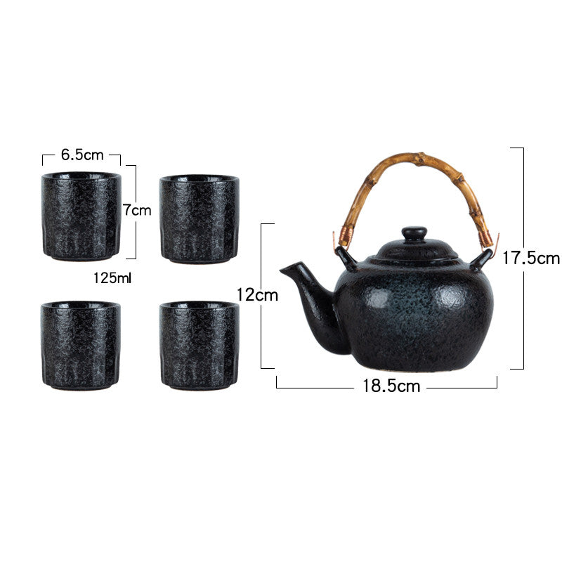 Bamboo Handle For Japanese Style Teapot Restaurant