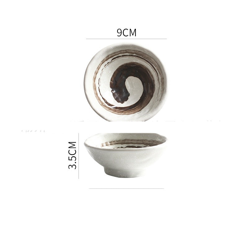 Japanese-style Ceramic Soy Sauce And Vinegar Saucer