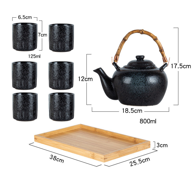 Bamboo Handle For Japanese Style Teapot Restaurant