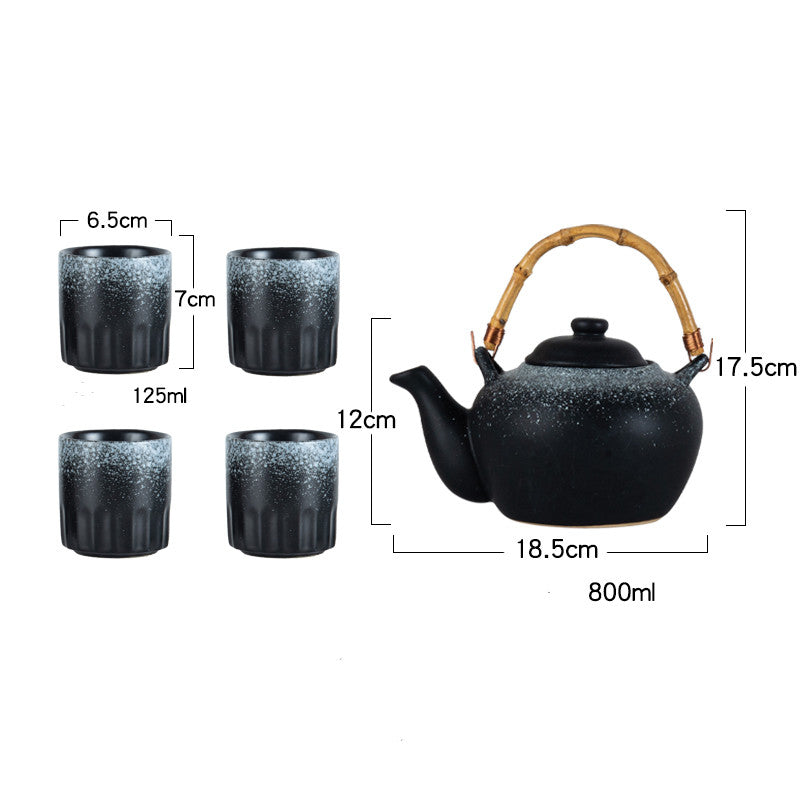 Bamboo Handle For Japanese Style Teapot Restaurant