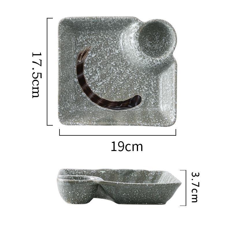 Creative Japanese-style Ceramic Denier Shaped Plate