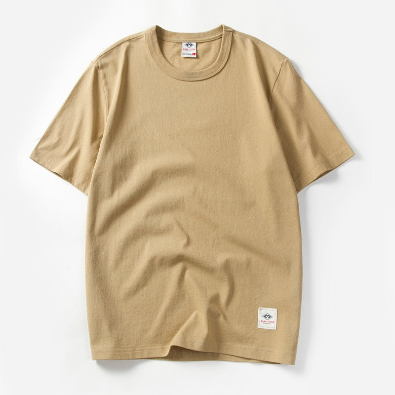 Japanese Style 220g Heavy Cotton Washed T-shirt