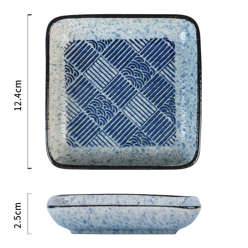 Japanese Style Ceramic Plate Square