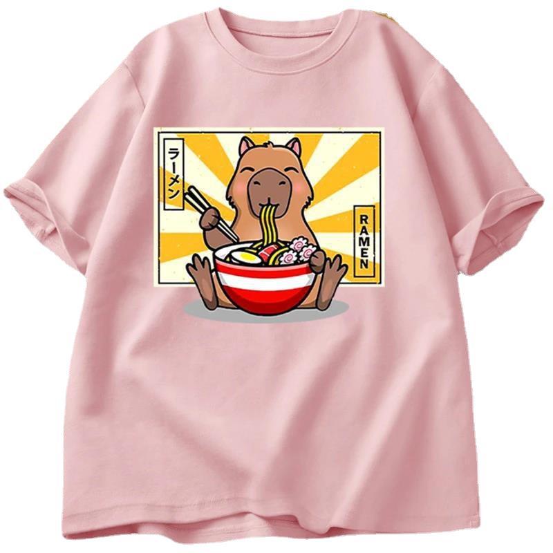 Capybara Cotton Tee - Oversized Graphic Shirt