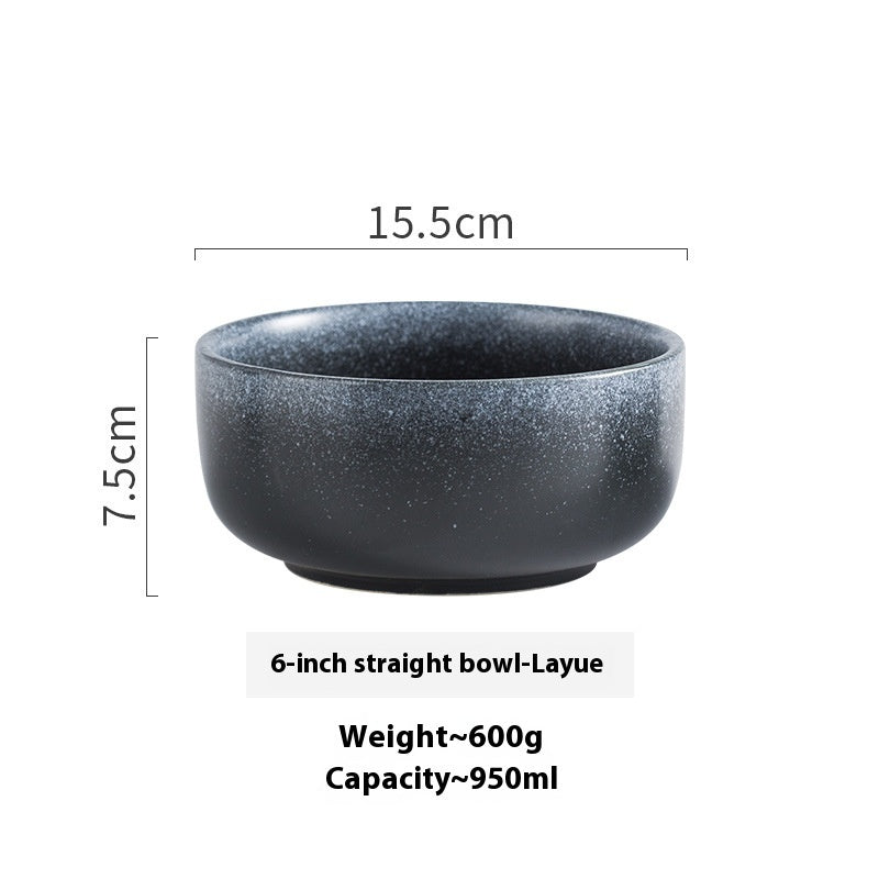 Japanese-style Commercial Retro Straight Noodle Bowl