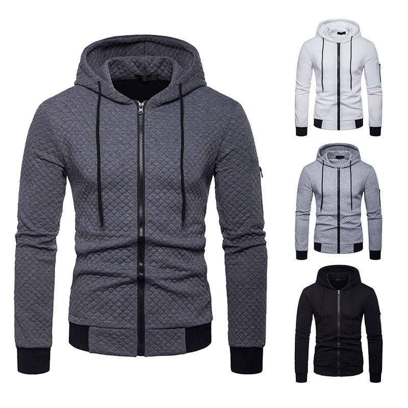 Hooded Sweatshirt Jacket - Premium Men's Hoodie