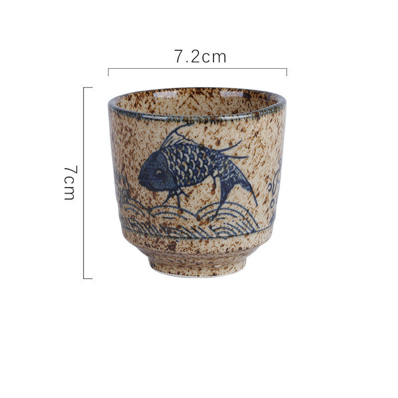 Fashion Japanese Style Underglaze Ceramic Teacup