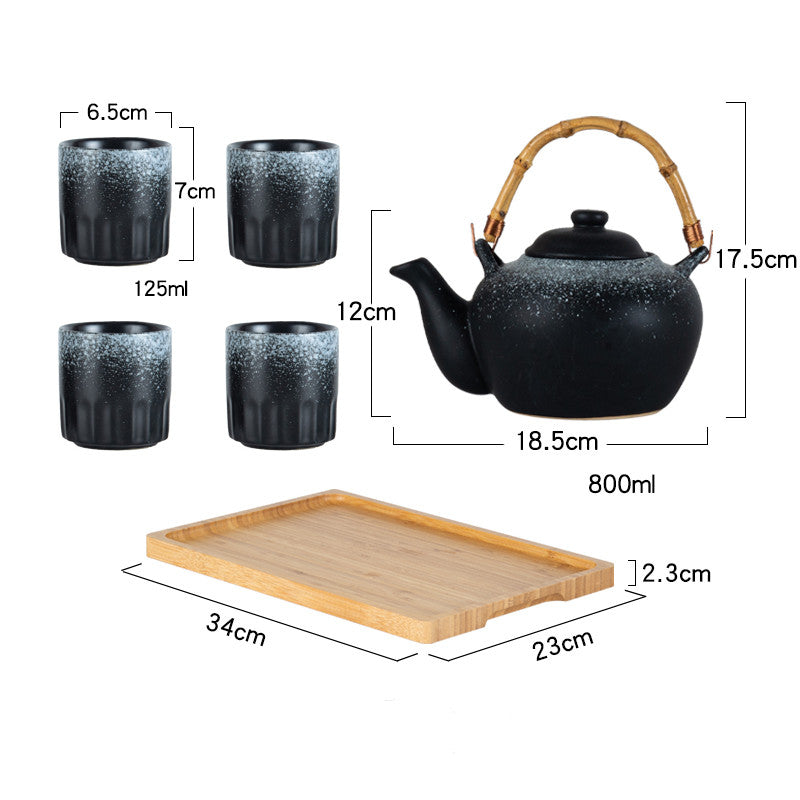 Bamboo Handle For Japanese Style Teapot Restaurant
