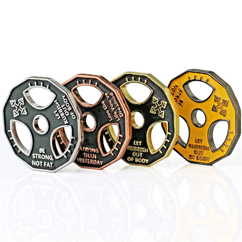 Barbell Necklace - Titanium Steel