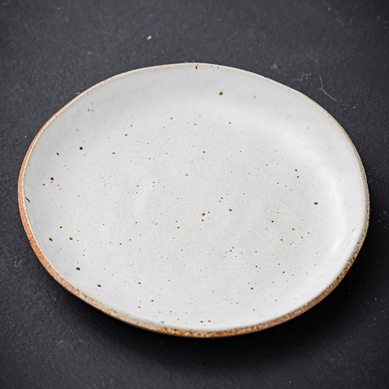 Japanese Style Rough Pottery Shaped Antique Dishes