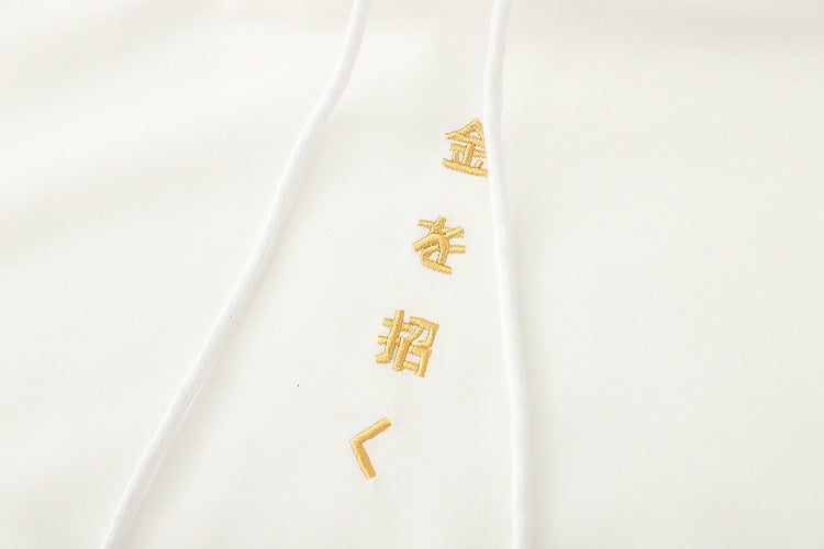 Preppy Style Cartoon Embroidered Sweater Long Sleeve Japanese Style