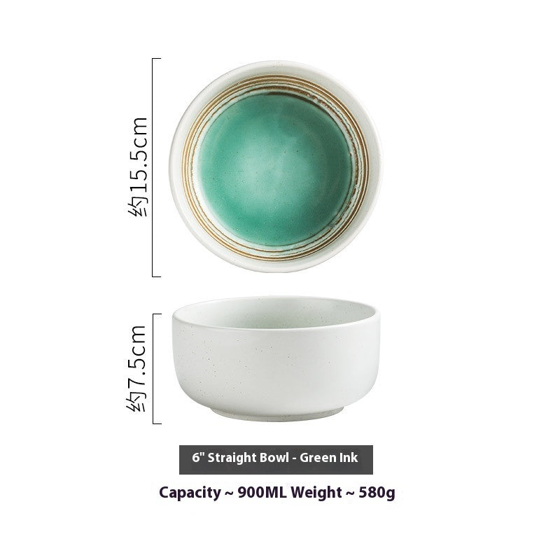 Japanese-style Commercial Retro Straight Noodle Bowl