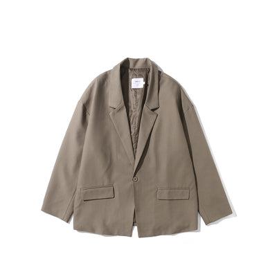 Japanese-style Retro Gray Profile Small Suit
