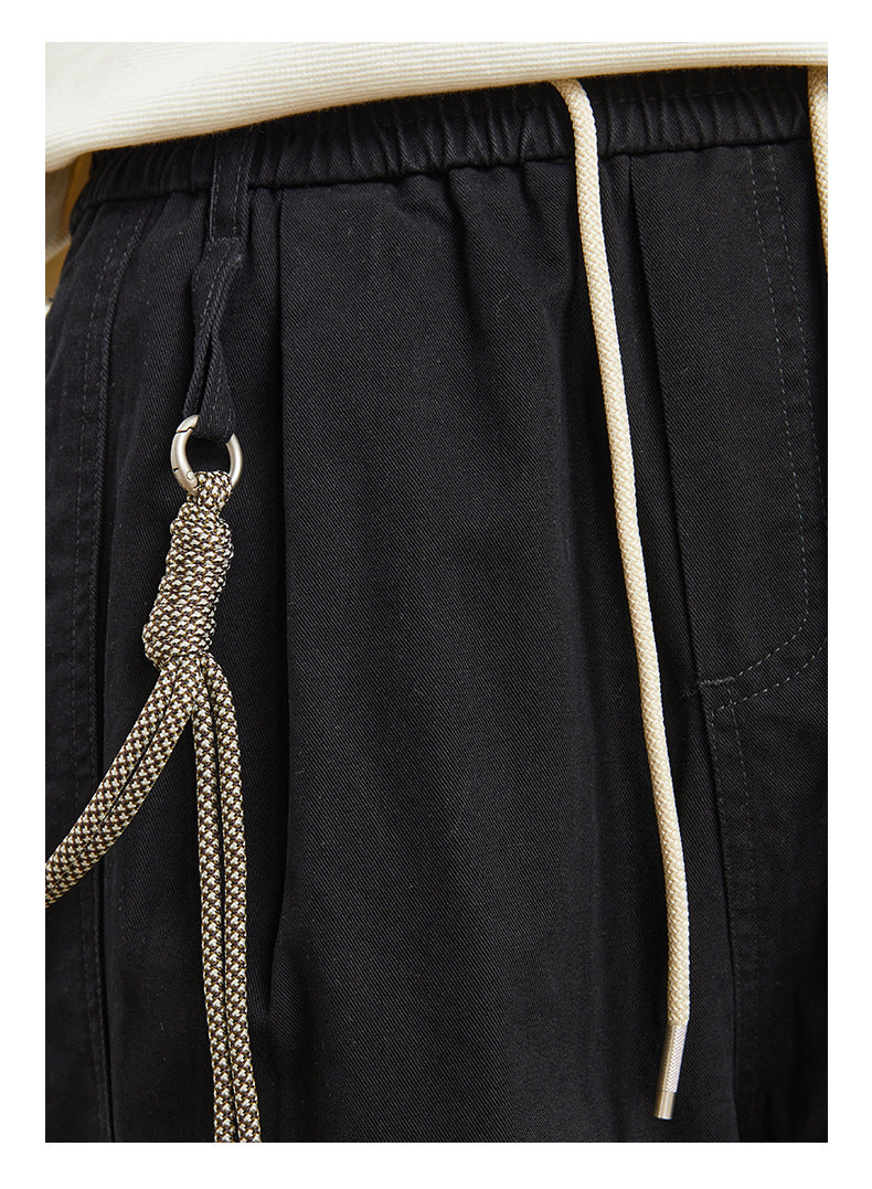 Men's Japanese-style Solid Color Overalls