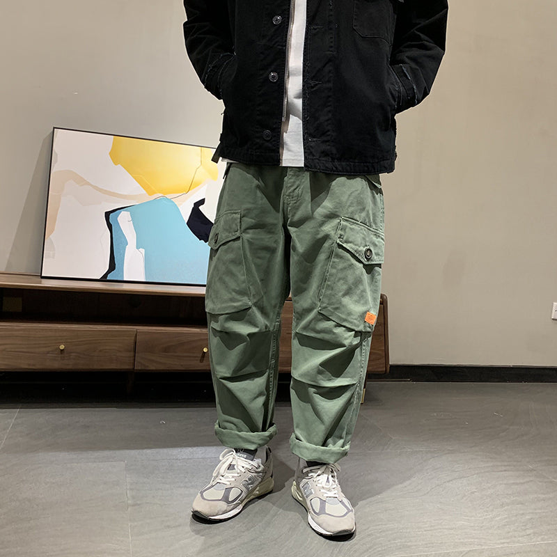 Japanese Loose Overalls Student Casual Pants