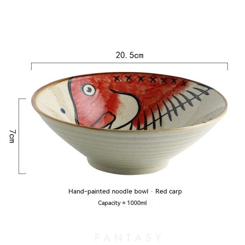 Home Creative Large Japanese Style Ramen Hat Bowl