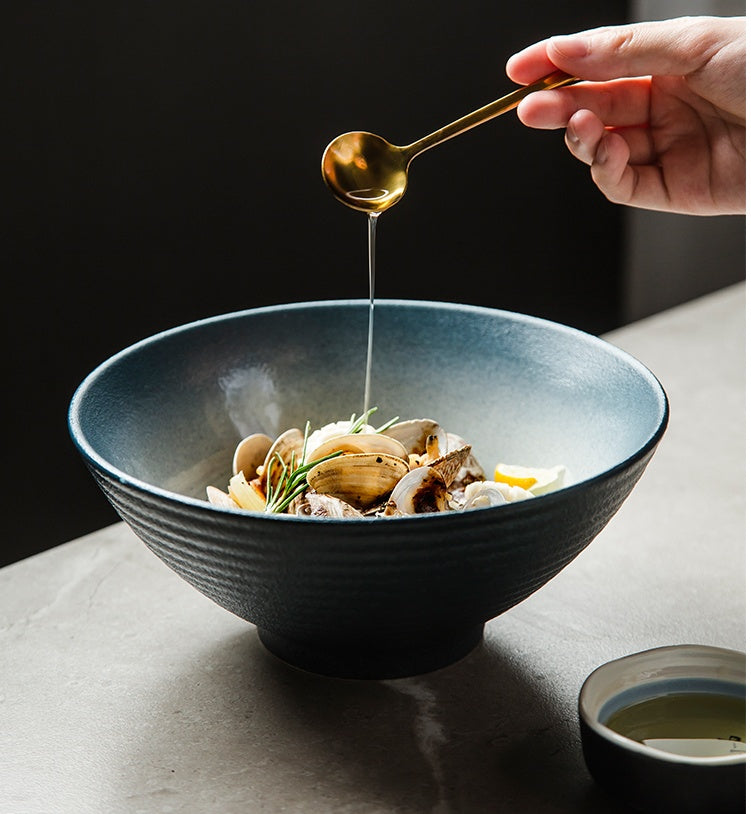 Japanese Style Ramen Ceramic Single Eat Noodle Bowl