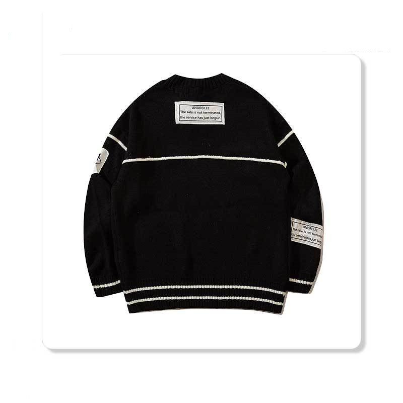 Men's Pullover Casual Lazy Style Loose Japanese Sweater