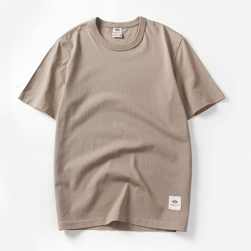 Japanese Style 220g Heavy Cotton Washed T-shirt
