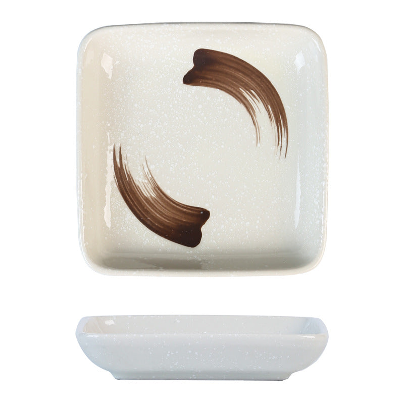 Japanese Style Ceramic Plate Square